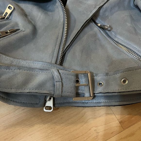 Zara suede moto jacket - Picture 4 of 7